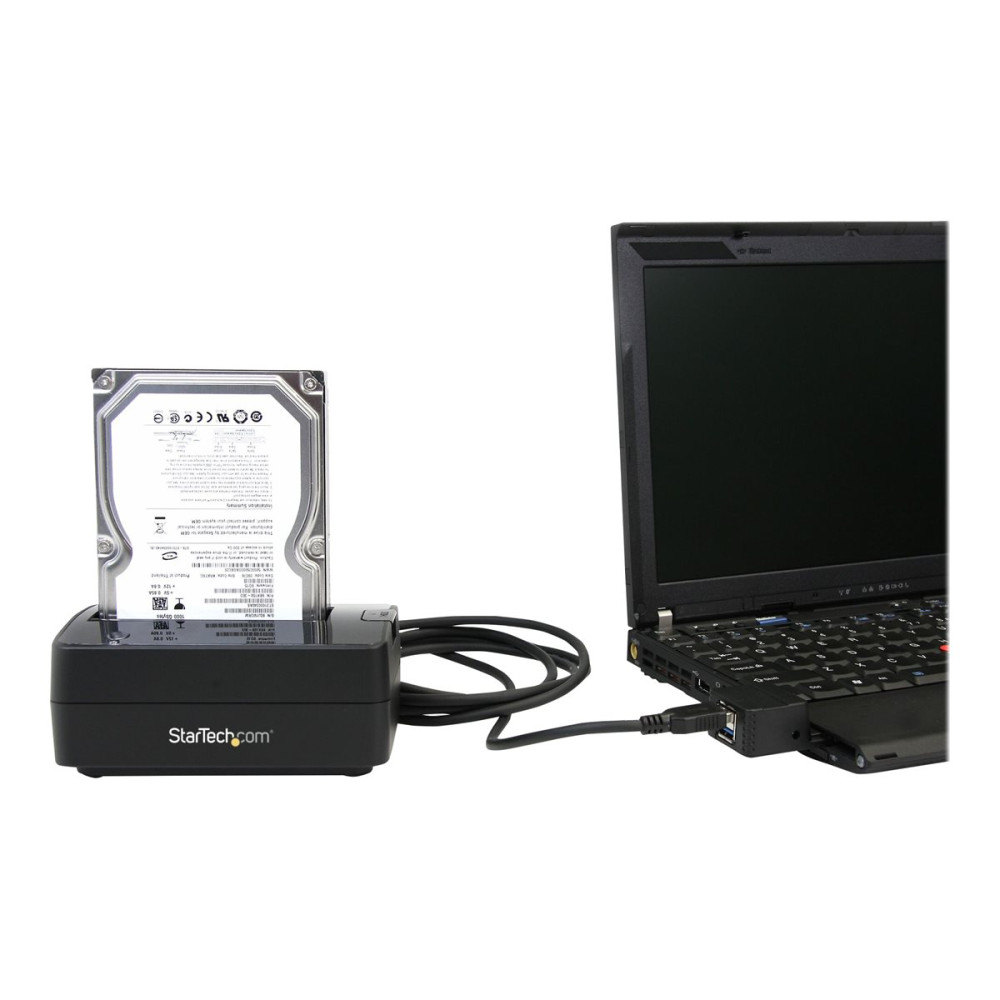 Produktbild för StarTech.com SuperSpeed USB 3.0 to SATA Hard Drive Docking station for 2.5/3.5 HDD - HDD Docking station - SATA Dock - HDD dockningsstation - SATA 3Gb/s - USB 3.0