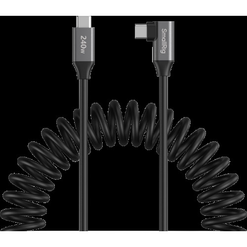 SMALLRIG SmallRig 5730 USB-C Data Cable Coiled (Straight to Angled)