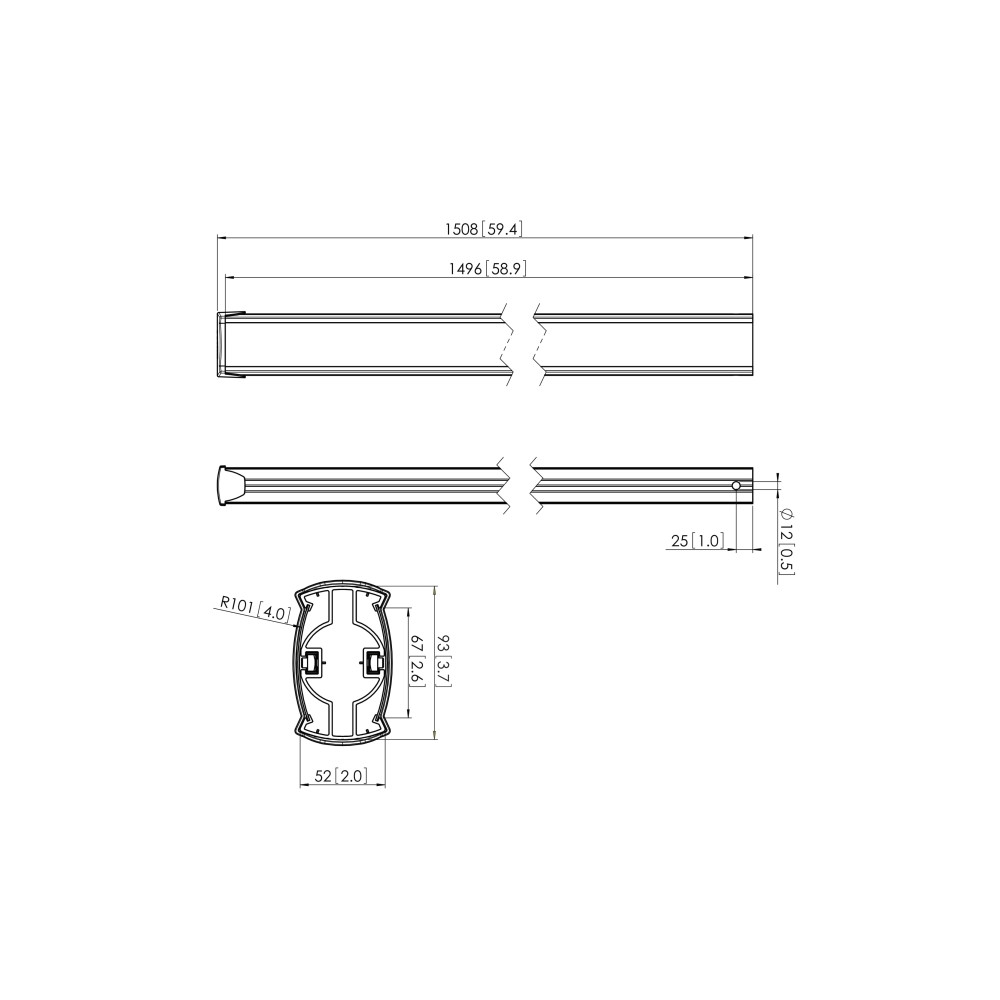 Produktbild för Vogel's Professional Connect-it PUC 2515 monteringskomponent - för LCD-display - svart