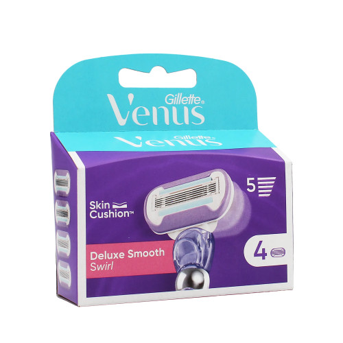 Gillette Gillette Venus Deluxe Smooth Swirl Replacement Heads 4pcs