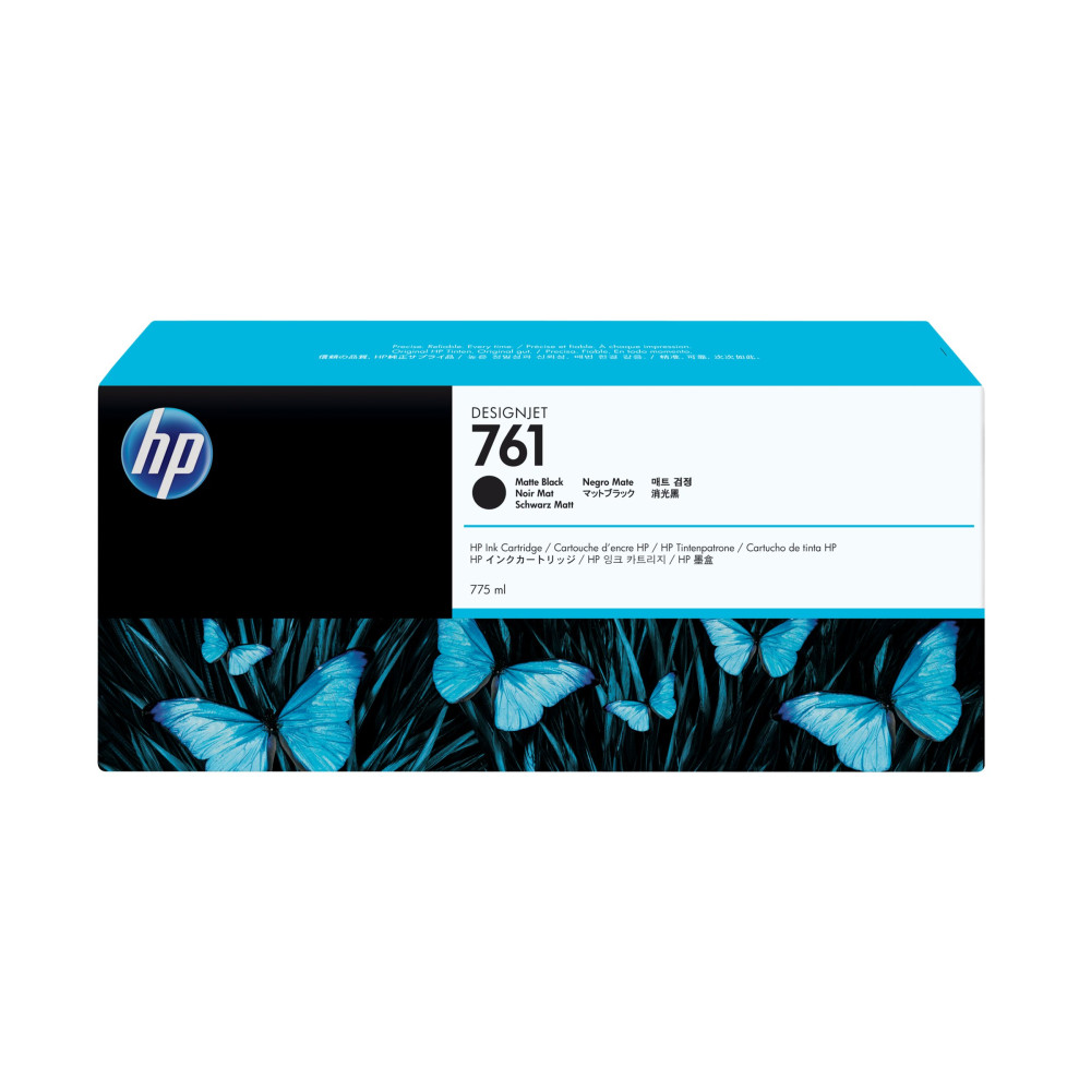 Produktbild för HP 761 - hög kapacitet - mattsvart - original - DesignJet - bläckpatron