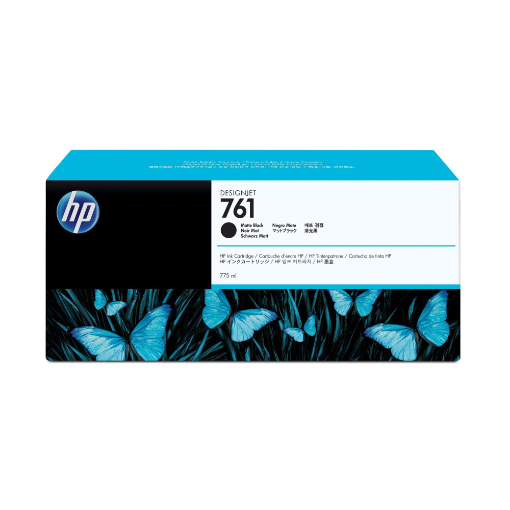 Produktbild för HP 761 - hög kapacitet - mattsvart - original - DesignJet - bläckpatron