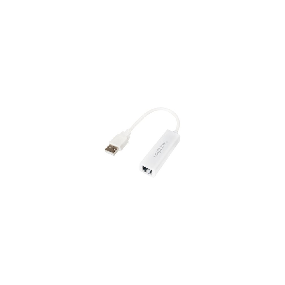 Produktbild för LogiLink USB 2.0 to Fast Ethernet RJ45 Adapter - nätverksadapter - USB 2.0 - 10/100 Ethernet