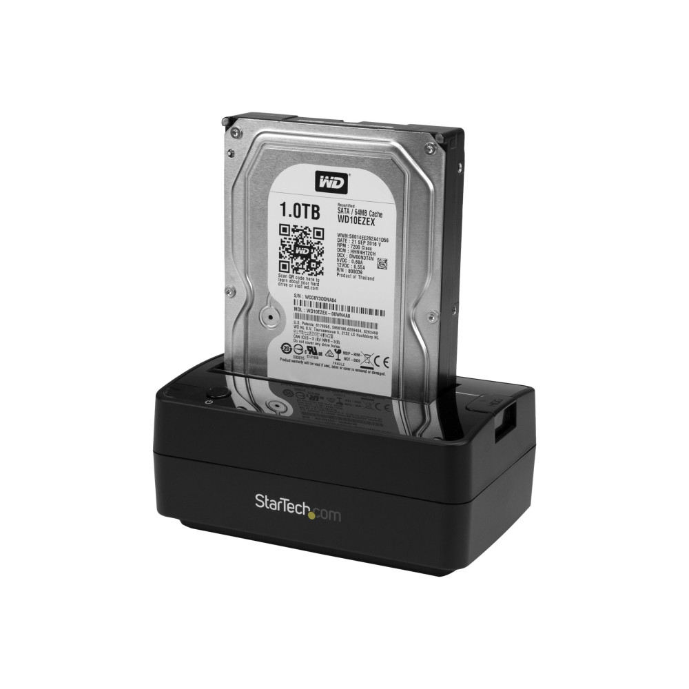Produktbild för Startech Hårddisk-dockningsstation för 2,5/3,5" SATA-hårddiskar - USB 3.1 (USB-A, USB-C) eller eSATA - HDD dockningsstation - SATA 6Gb/s - eSATA, USB 3.1 (Gen 2)