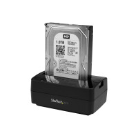 Produktbild för Startech Hårddisk-dockningsstation för 2,5/3,5" SATA-hårddiskar - USB 3.1 (USB-A, USB-C) eller eSATA - HDD dockningsstation - SATA 6Gb/s - eSATA, USB 3.1 (Gen 2)