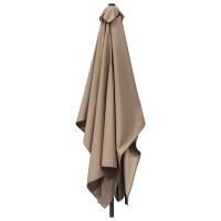 Produktbild för Trädgårdsparasol 200 x 300 cm Polyester Rektangulär Taupe