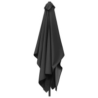Produktbild för Trädgårdsparasol 200 x 300 cm Polyester Rektangulär Antracit