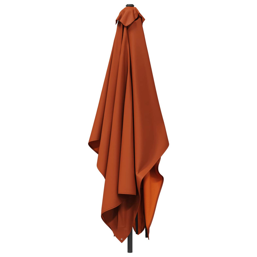 Produktbild för Trädgårdsparasol 200 x 300 cm Polyester Rektangulär Terracotta