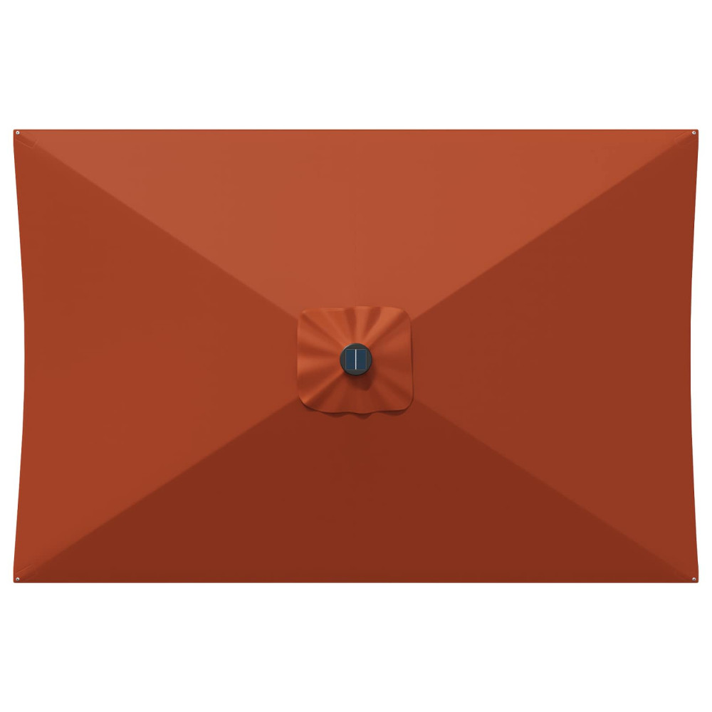 Produktbild för Trädgårdsparasol 200 x 300 cm Polyester Rektangulär Terracotta