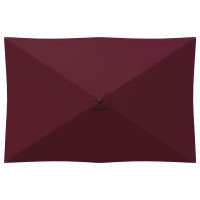 Produktbild för Trädgårdsparasol 200 x 300 cm Polyester Rektangulär