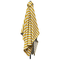 Produktbild för Trädgårdsparasol 200 x 300 cm Polyester Rektangulär Gul och Vit
