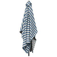Produktbild för Trädgårdsparasol 200 x 300 cm Polyester Rektangulär Blå och Vit