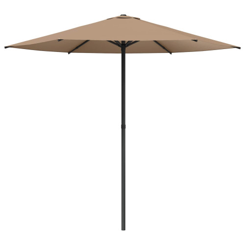 vidaXL Trädgårdsparasol 230 x 230 cm Polyester Rektangulär Taupe