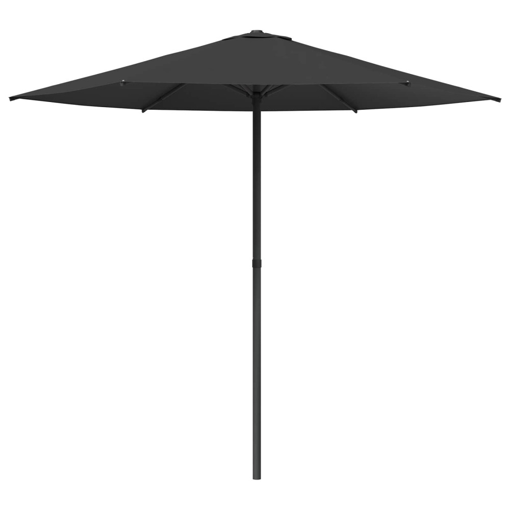 Produktbild för Trädgårdsparasol 230 x 230 cm Polyester Rektangulär Antracit