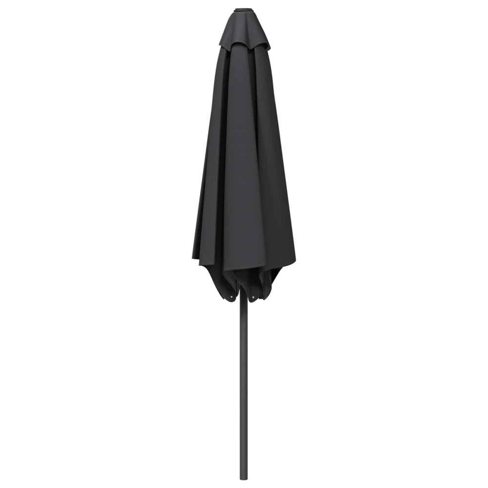 Produktbild för Trädgårdsparasol 230 x 230 cm Polyester Rektangulär Antracit