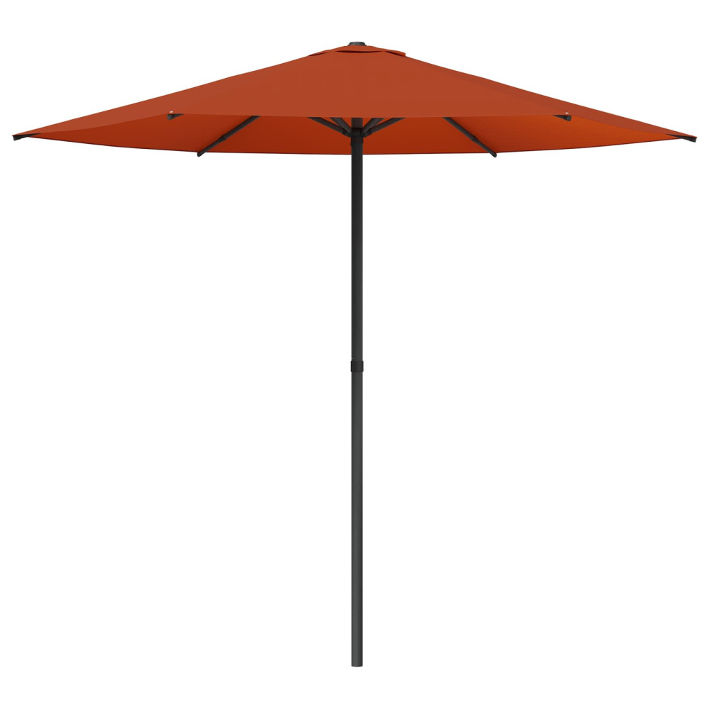 Produktbild för Trädgårdsparasol 230 x 230 cm Polyester Rektangulär Terracotta