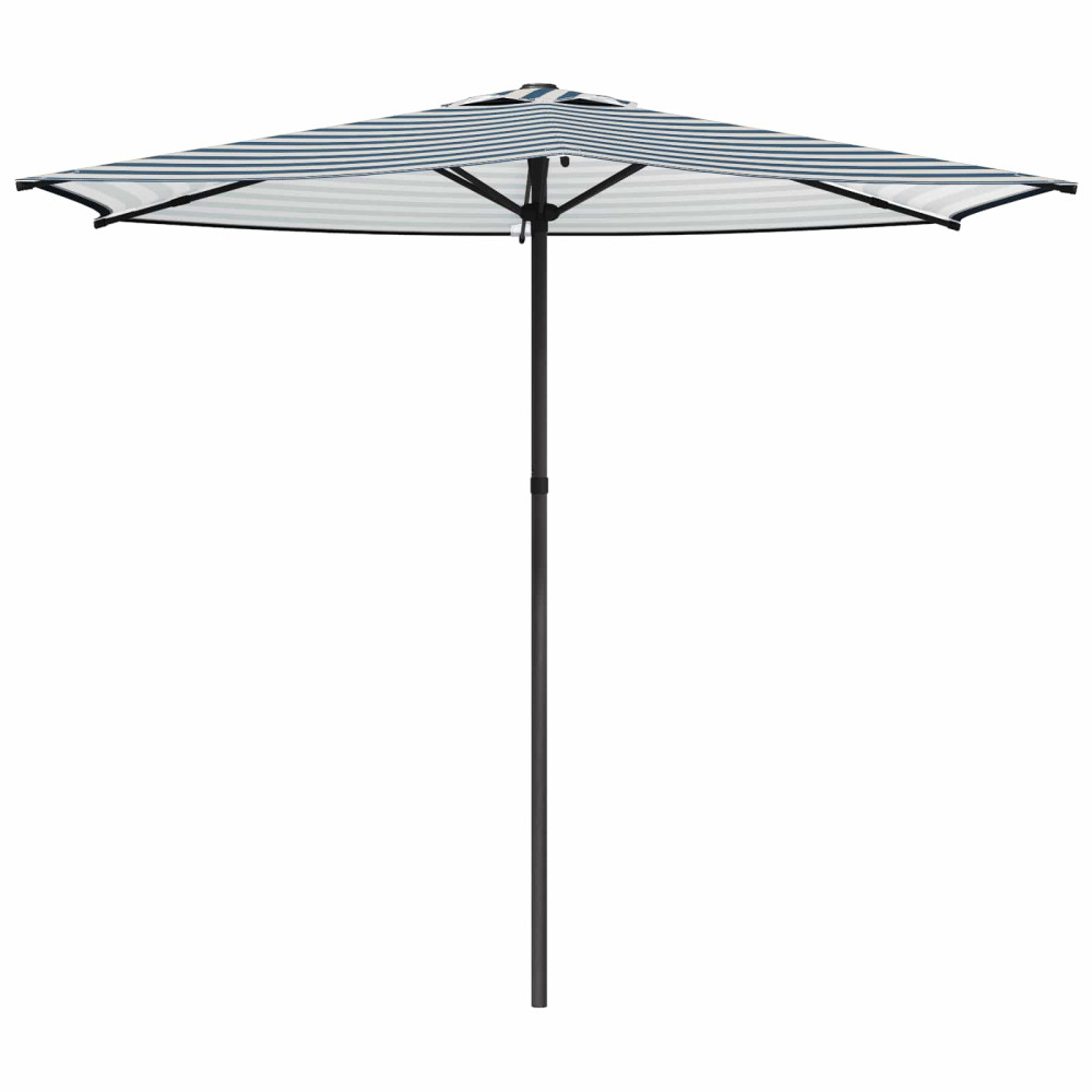 Produktbild för Trädgårdsparasol 270 x 270 cm Polyester Rektangulär Blå och Vit