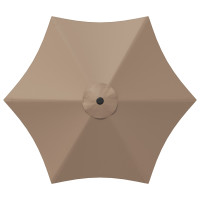 Produktbild för Trädgårdsparasol 300 x 300 cm Polyester Rektangulär Taupe