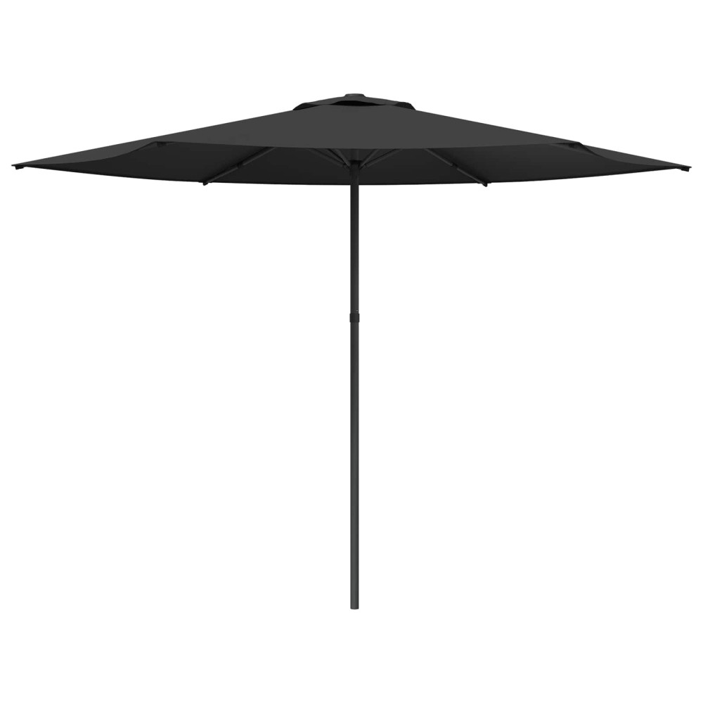 Produktbild för Trädgårdsparasol 300 x 300 cm Polyester Rektangulär Antracit