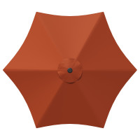 Produktbild för Trädgårdsparasol 300 x 300 cm Polyester Rektangulär Terracotta