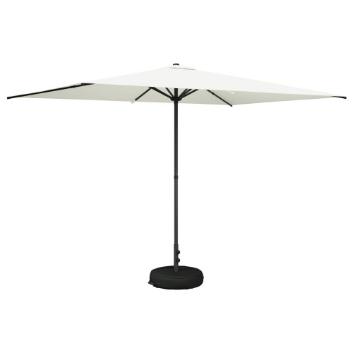 vidaXL Trädgårdsparasol med Ställ 200 x 300 cm Polyester Rektangulär