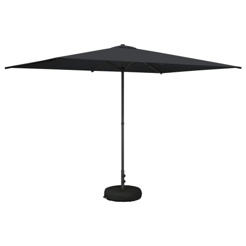 vidaXL Trädgårdsparasol med Ställ 200 x 300 cm Polyester Rektangulär
