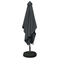 Produktbild för Trädgårdsparasol med Ställ 200 x 300 cm Polyester Rektangulär