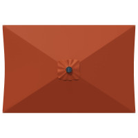 Produktbild för Trädgårdsparasol med Ställ 200 x 300 cm Polyester Rektangulär
