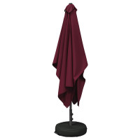 Produktbild för Trädgårdsparasol med Ställ 200 x 300 cm Polyester Rektangulär