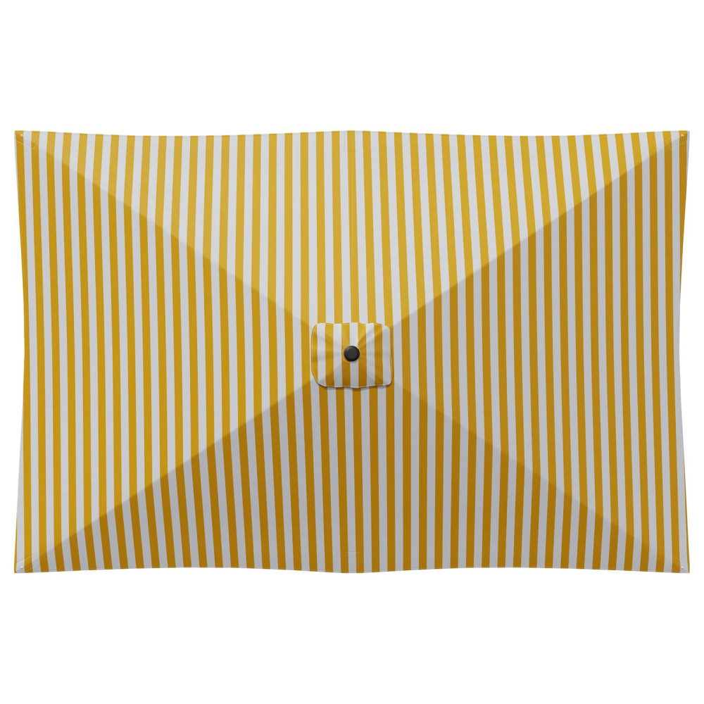 Produktbild för Trädgårdsparasol med Ställ 200 x 300 cm Polyester Rektangulär