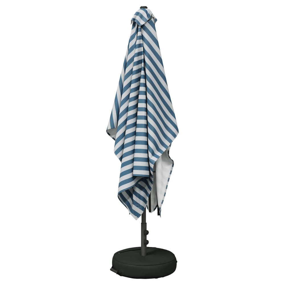 Produktbild för Trädgårdsparasol med Ställ 200 x 300 cm Polyester Rektangulär