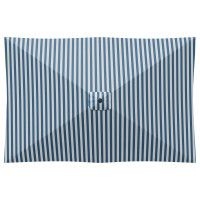 Produktbild för Trädgårdsparasol med Ställ 200 x 300 cm Polyester Rektangulär