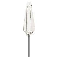 Produktbild för Trädgårdsparasol med Ställ 230 x 230 cm Polyester Rektangulär