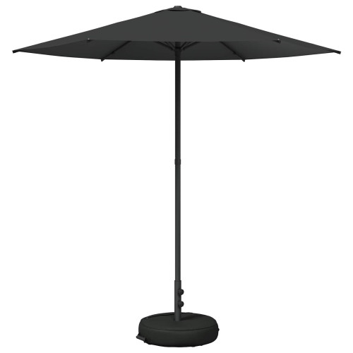 vidaXL Trädgårdsparasol med Ställ 230 x 230 cm Polyester Rektangulär
