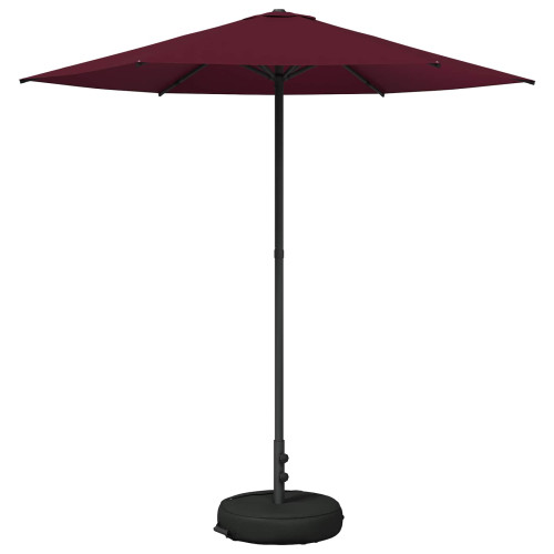 vidaXL Trädgårdsparasol med Ställ 230 x 230 cm Polyester Rektangulär