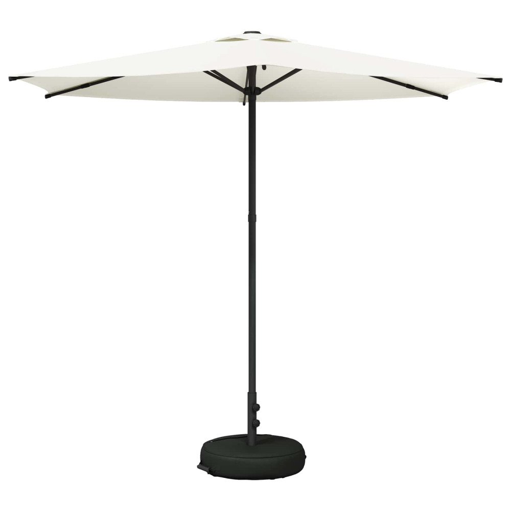 Produktbild för Trädgårdsparasol med Ställ 270 x 270 cm Polyester Rektangulär