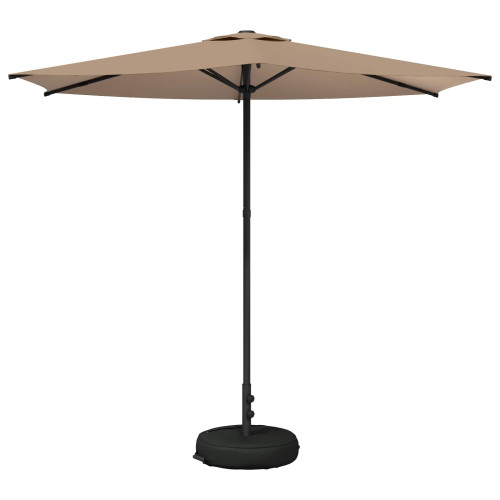 vidaXL Trädgårdsparasol med Ställ 270 x 270 cm Polyester Rektangulär