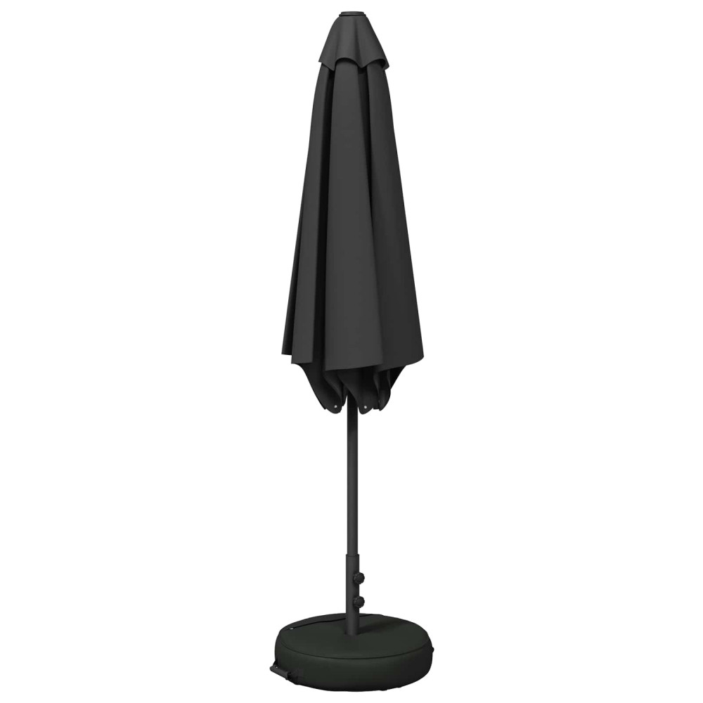 Produktbild för Trädgårdsparasol med Ställ 270 x 270 cm Polyester Rektangulär