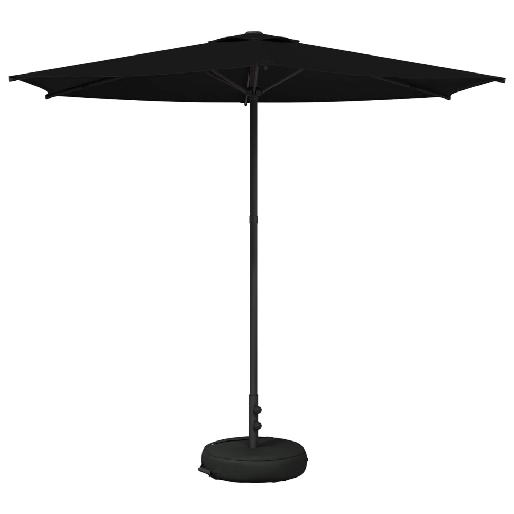 Produktbild för Trädgårdsparasol med Ställ 270 x 270 cm Polyester Rektangulär