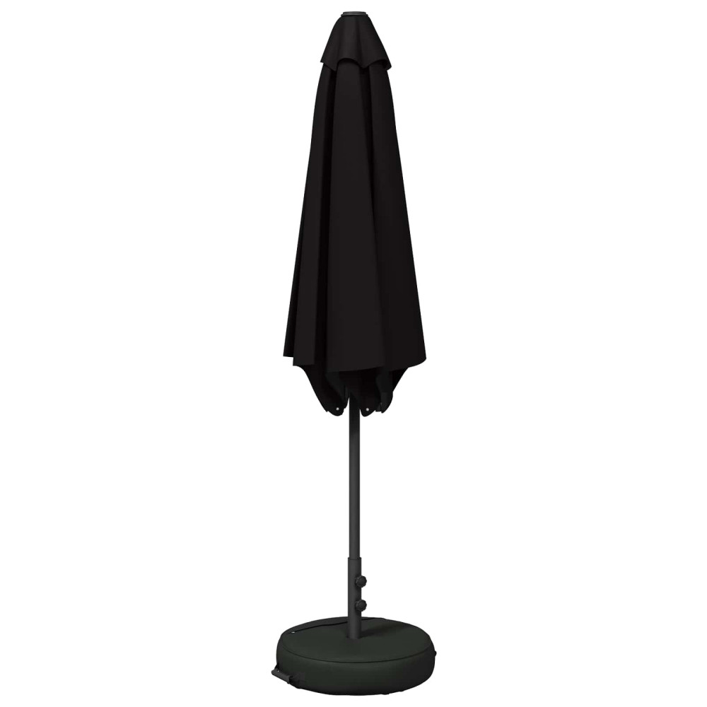 Produktbild för Trädgårdsparasol med Ställ 270 x 270 cm Polyester Rektangulär