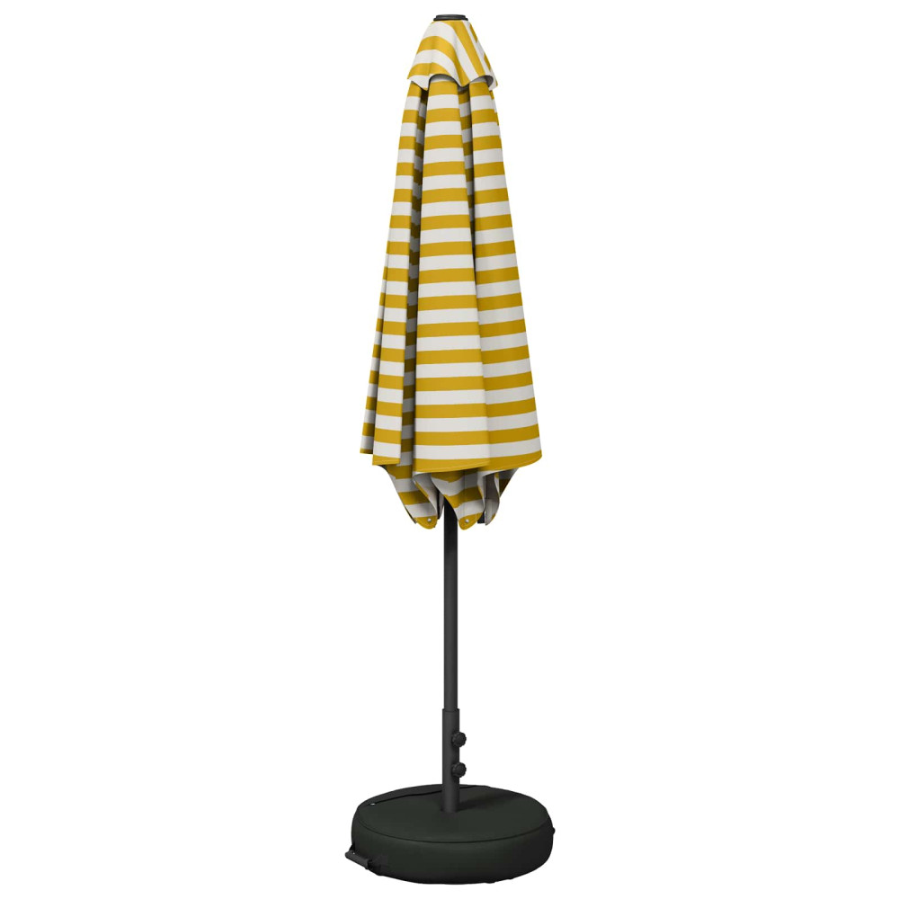 Produktbild för Trädgårdsparasol med Ställ 270 x 270 cm Polyester Rektangulär