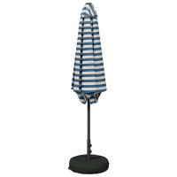 Produktbild för Trädgårdsparasol med Ställ 270 x 270 cm Polyester Rektangulär