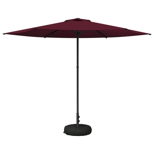 vidaXL Trädgårdsparasol med Ställ 300 x 300 cm Polyester Rektangulär
