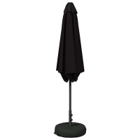 Produktbild för Trädgårdsparasol med Ställ 300 x 300 cm Polyester Rektangulär