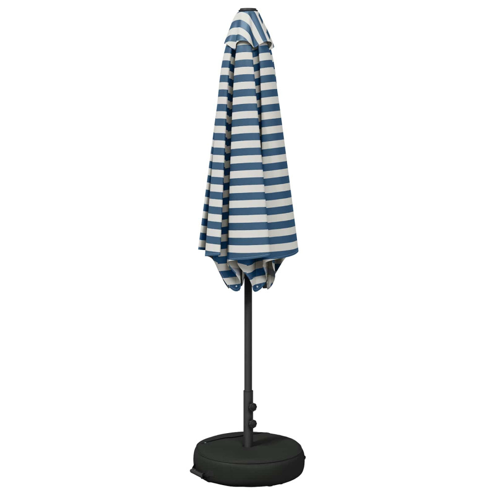 Produktbild för Trädgårdsparasol med Ställ 300 x 300 cm Polyester Rektangulär