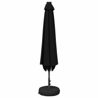 Produktbild för Trädgårdsparasol med LED-lampor och bas 200 x 300 cm Polyester
