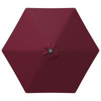 Produktbild för Trädgårdsparasol med LED-lampor och bas 270 x 270 cm Polyester