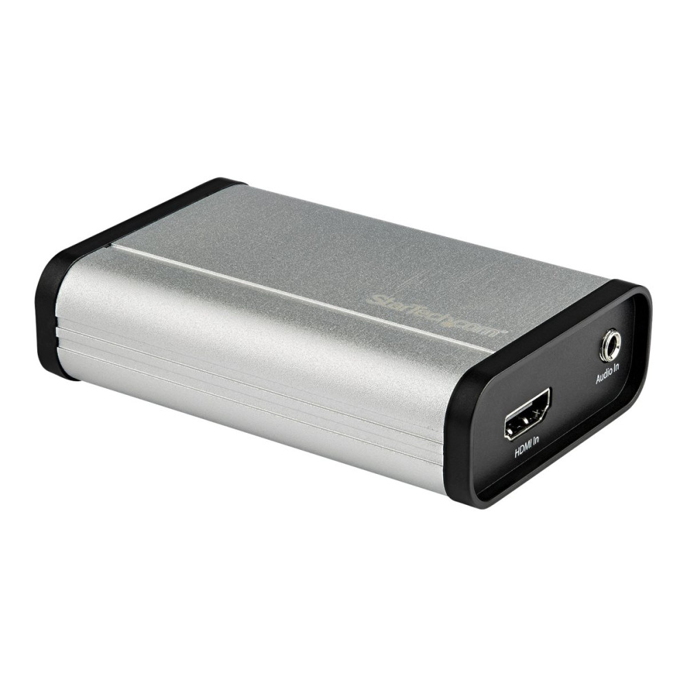 Produktbild för StarTech.com HDMI till USB C Videoinspelningsenhet 1080p 60 b/s - UVC - Extern USB 3.0 Type-C inspelning/livestreaming - HDMI Audio/Video inspelningsadapter - Fungerar med USB-C/USB-A/Thunderbolt 3 - videofångstadapter - USB 3.0 - TAA-kompatibel