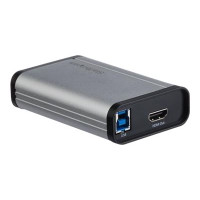 Produktbild för StarTech.com HDMI till USB C Videoinspelningsenhet 1080p 60 b/s - UVC - Extern USB 3.0 Type-C inspelning/livestreaming - HDMI Audio/Video inspelningsadapter - Fungerar med USB-C/USB-A/Thunderbolt 3 - videofångstadapter - USB 3.0 - TAA-kompatibel