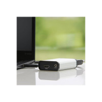 Produktbild för StarTech.com HDMI till USB C Videoinspelningsenhet 1080p 60 b/s - UVC - Extern USB 3.0 Type-C inspelning/livestreaming - HDMI Audio/Video inspelningsadapter - Fungerar med USB-C/USB-A/Thunderbolt 3 - videofångstadapter - USB 3.0 - TAA-kompatibel